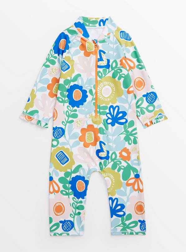 Tu X Scion Kukkia Floral Long Sleeve Swimsuit  1.5-2 years